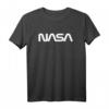 Classic NASA Worm White Logo T-Shirt  Offizielles Raumfahrt-Design für Weltraumfans, Ingenieure & Piloten