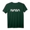 Classic NASA Worm White Logo T-Shirt  Offizielles Raumfahrt-Design für Weltraumfans, Ingenieure & Piloten
