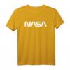 Classic NASA Worm White Logo T-Shirt  Offizielles Raumfahrt-Design für Weltraumfans, Ingenieure & Piloten