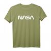 Classic NASA Worm White Logo T-Shirt  Offizielles Raumfahrt-Design für Weltraumfans, Ingenieure & Piloten