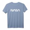 Classic NASA Worm White Logo T-Shirt  Offizielles Raumfahrt-Design für Weltraumfans, Ingenieure & Piloten