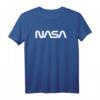 Classic NASA Worm White Logo T-Shirt  Offizielles Raumfahrt-Design für Weltraumfans, Ingenieure & Piloten