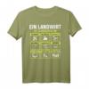Ein Landwirt Ist Gleichzeitig Ein - Lustiges Landwirtschaft Bauer T-Shirt für Herren und Männer