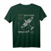 Spitfire Mk.1 | RAF WWII Supermarine Fighter Plane T-Shirt mit historischem Blueprint  Perfekt für Flugzeugliebhaber, Veteranen & Airshow-Enthusiasten