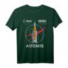 NASA Artemis Mission SLS Worm und ESA Logo T-Shirt  Offizielles Design für Raumfahrtfans und Mond- sowie Mars-Expeditionen
