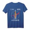 NASA Artemis Mission SLS Worm und ESA Logo T-Shirt  Offizielles Design für Raumfahrtfans und Mond- sowie Mars-Expeditionen