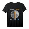 NASA Artemis We Are Going to the Moon T-Shirt mit SLS Insignie - Offizielles NASA Design für Raumfahrt-Fans