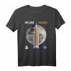 NASA Artemis We Are Going to the Moon T-Shirt mit SLS Insignie - Offizielles NASA Design für Raumfahrt-Fans
