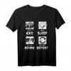Eat Sleep Anime Repeat - Kawaii Anime Baka Japanisches T-Shirt für Otaku, Manga & Harajuku Fans