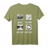 Eat Sleep Anime Repeat - Kawaii Anime Baka Japanisches T-Shirt für Otaku, Manga & Harajuku Fans