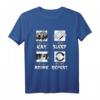 Eat Sleep Anime Repeat - Kawaii Anime Baka Japanisches T-Shirt für Otaku, Manga & Harajuku Fans