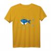 Kinder Blauwal Kinder Shirt - Meerestier T-Shirt im Watercolor Design für Jungen und Mädchen, perfektes Geschenk für Meerestier-Fans