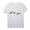 Michelangelo Erschaffung von Adam Zigarette Kunst T-Shirt - Humorvolles Design für Kunst- und Raucherfans, perfekte Geschenkidee