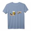 MichelAngelo Erschaffung von Adam - Lustiges Bier T-Shirt für Kunst- und Bierliebhaber, Party & Geschenkidee