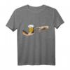 MichelAngelo Erschaffung von Adam - Lustiges Bier T-Shirt für Kunst- und Bierliebhaber, Party & Geschenkidee