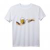 MichelAngelo Erschaffung von Adam - Lustiges Bier T-Shirt für Kunst- und Bierliebhaber, Party & Geschenkidee