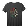 Retro Dartscheibe Dartboard 180 Dartspieler T-Shirt  Lustiges Dartmotiv für Damen, Herren, Papa & Opa, ideal für Dartverein & Fans von Softdart & Steeldart