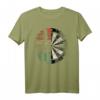 Retro Dartscheibe Dartboard 180 Dartspieler T-Shirt  Lustiges Dartmotiv für Damen, Herren, Papa & Opa, ideal für Dartverein & Fans von Softdart & Steeldart