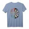 Retro Dartscheibe Dartboard 180 Dartspieler T-Shirt  Lustiges Dartmotiv für Damen, Herren, Papa & Opa, ideal für Dartverein & Fans von Softdart & Steeldart