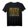 Humorvolles Musiker T-Shirt  Musik macht alles leichter, nur mich nicht! Perfekt für Musikliebhaber und humorvolle ältere Menschen