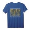 Humorvolles Musiker T-Shirt  Musik macht alles leichter, nur mich nicht! Perfekt für Musikliebhaber und humorvolle ältere Menschen