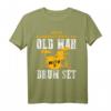 Lustiges Schlagzeuger T-Shirt - Unterschätze niemals einen alten Mann mit Schlagzeug, perfektes Geschenk für Musiker, Drummer und Musikliebhaber