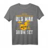 Lustiges Schlagzeuger T-Shirt - Unterschätze niemals einen alten Mann mit Schlagzeug, perfektes Geschenk für Musiker, Drummer und Musikliebhaber