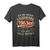 1963er Legendäres Retro T-Shirt zum Geburtstag  Lustiges Geschenk für Papa, Vater & Opa zum 60. Geburtstag, Vatertag & Weihnachten