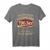 1963er Legendäres Retro T-Shirt zum Geburtstag  Lustiges Geschenk für Papa, Vater & Opa zum 60. Geburtstag, Vatertag & Weihnachten