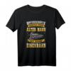 Herren Alter Mann Mit Eisenbahn Lokführer Modelleisenbahn Hobby T-Shirt - Perfektes Geschenk für Eisenbahn- und Dampflokfans zu Geburtstag, Renteneintritt, Vatertag & Weihnachten