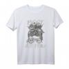 Böse Alte Frau T-Shirt mit Messy Bun und Totenkopf Muster  Cooles Tattoo-Design Geschenk für Damen
