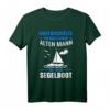 Herren Unterschätze Niemals Einen Alten Mann Mit Einem Boot T-Shirt - Lustiges Segel- und Bootsshirt für Seefahrer, Segler & Bootsfreunde