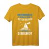 Herren Unterschätze Niemals Einen Alten Mann Mit Einem Boot T-Shirt - Lustiges Segel- und Bootsshirt für Seefahrer, Segler & Bootsfreunde