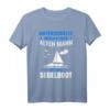 Herren Unterschätze Niemals Einen Alten Mann Mit Einem Boot T-Shirt - Lustiges Segel- und Bootsshirt für Seefahrer, Segler & Bootsfreunde