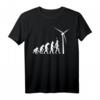 Windenergie Windkraft Windrad Windkraftanlage Evolution T-Shirt  Nachhaltiges Design für umweltbewusste Menschen