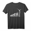 Windenergie Windkraft Windrad Windkraftanlage Evolution T-Shirt  Nachhaltiges Design für umweltbewusste Menschen
