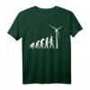 Windenergie Windkraft Windrad Windkraftanlage Evolution T-Shirt  Nachhaltiges Design für umweltbewusste Menschen