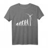 Windenergie Windkraft Windrad Windkraftanlage Evolution T-Shirt  Nachhaltiges Design für umweltbewusste Menschen