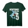 Kinder 5. Geburtstag T-Shirt für Jungen mit Hai-Motiv - Lustiges Partyshirt für 5-Jährige Geburtstagskinder