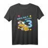 Kinder 3 Jahre alt Geburtstag Junge Bagger Party Motiv Geschenk T-Shirt  Perfekt für Baumaschinen-Fans & Kindergeburtstage