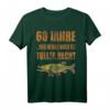 60 Jahre Geburtstag Angler T-Shirt mit Hecht Motiv - Lustiges Vintage Design für Männer, Opas & Angler-Freunde