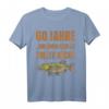 60 Jahre Geburtstag Angler T-Shirt mit Hecht Motiv - Lustiges Vintage Design für Männer, Opas & Angler-Freunde