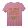60 Jahre Geburtstag Angler T-Shirt mit Hecht Motiv - Lustiges Vintage Design für Männer, Opas & Angler-Freunde