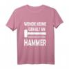 Wende keine Gewalt an nimm einen größeren Hammer - Lustiges DIY T-Shirt für Heimwerker, Metallbauer & Schmiede als Geschenk