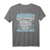 Aquarianer Meister Der Aquarien - Herr über die Fische - Wasserwechsler Infernale - Bezwinger der Algen T-Shirt für Aquaristik-Fans