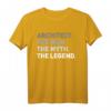 Architekt The Myth Legend T-Shirt  Lustiges Architektur Geschenk für Herren, Damen, Jungen & Mädchen, Perfekt für Weihnachten, Geburtstag & Ruhestand