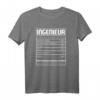 Ingenieur Techniker Bauingenieur Architekt Engineer Geschenk T-Shirt  Lustiges Design für Ingenieure, Architekten & Technikfans