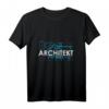 Architektur Fun Shirt Geschenkidee für Architekten, Bauprofis und Studierende  Lustiges T-Shirt mit Grundriss für Geburtstag & Weihnachten
