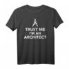 Architekt T-Shirt mit Kompass  Berufskleidung für Fachkräfte in der Bau Branche