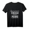 Architektur Fun Shirt - Lustiges Architekt T-Shirt mit Spruch und Werkzeugen für Bauprofis, Studenten und Freunde als Geschenkidee zu Geburtstag & Weihnachten